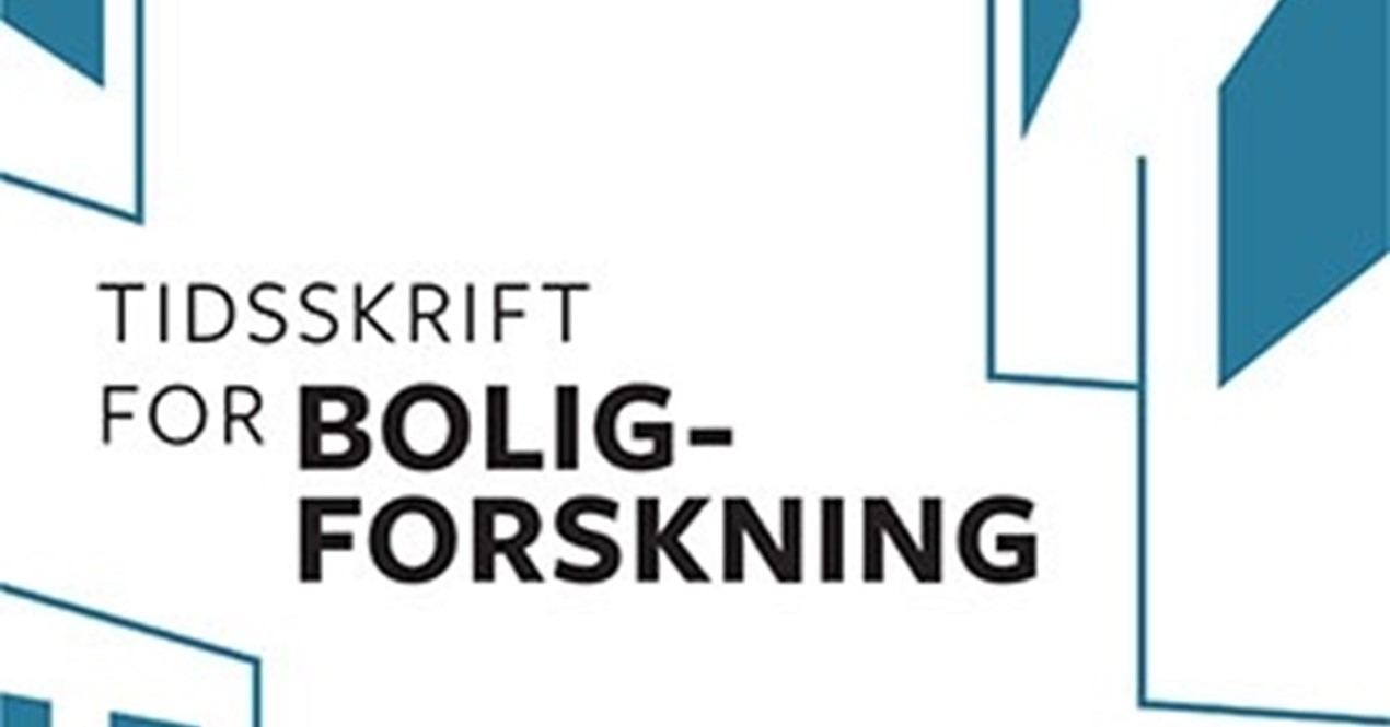 Faksimile av tidskrift for boligforkning.