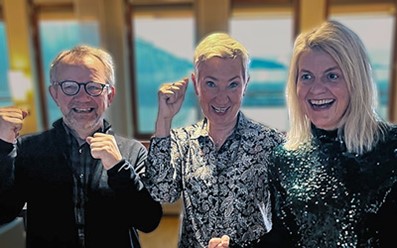 Lars Aasen (LbF), Peggy Hessen Følsvik (LO) og Inger Lise Blyverket (Forbrukerrådet)