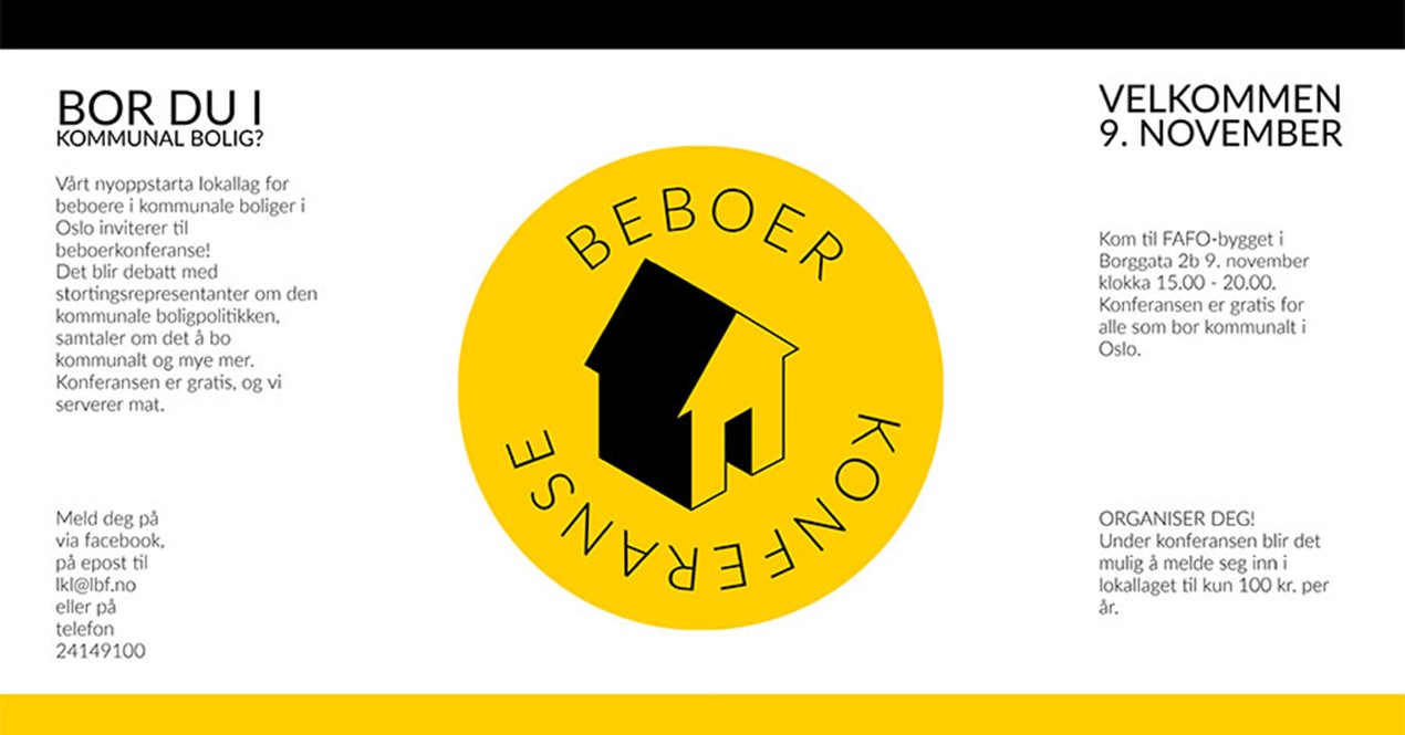 Plakat for beboerkonferanse 2021