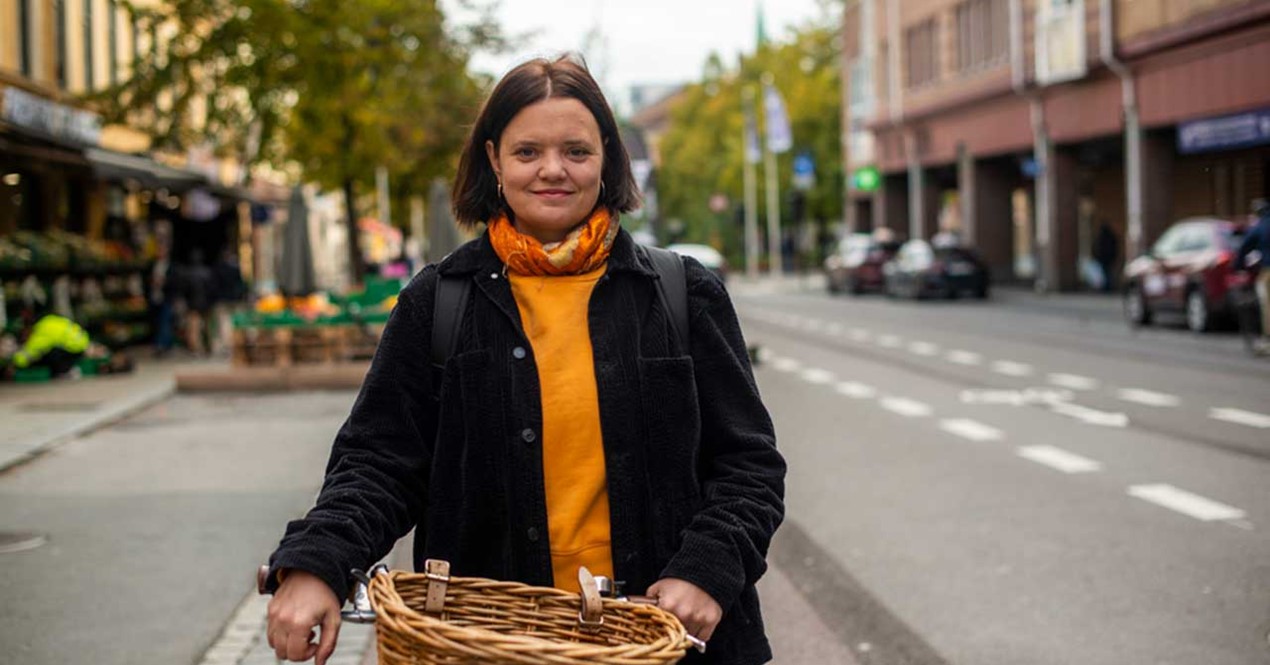 Bilde av Anne-Rita Andal i Torggata, Oslo