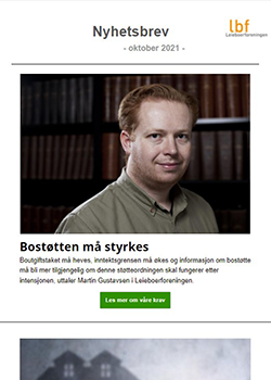 Faksimile av LbFs nyhetsbrev oktober 2021