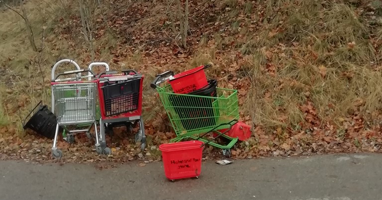 Handlevogner I Bomiljøet På Rudshøgda Kopi
