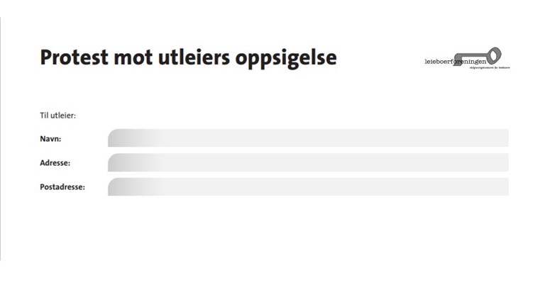 Protest Mot Utleiers Oppsigelse