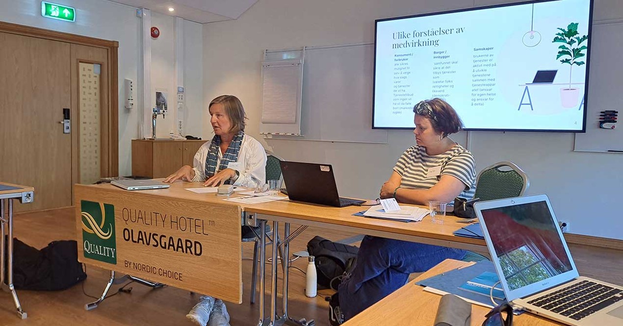 Bilde fra medvirkningskurs på Olavsgaard hotel på Lillestrøm.