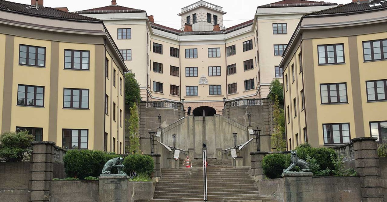 Bilde av Ilatrappen i Oslo, et kommunalt boligprosjekt som ble ferdigstilt i 1930