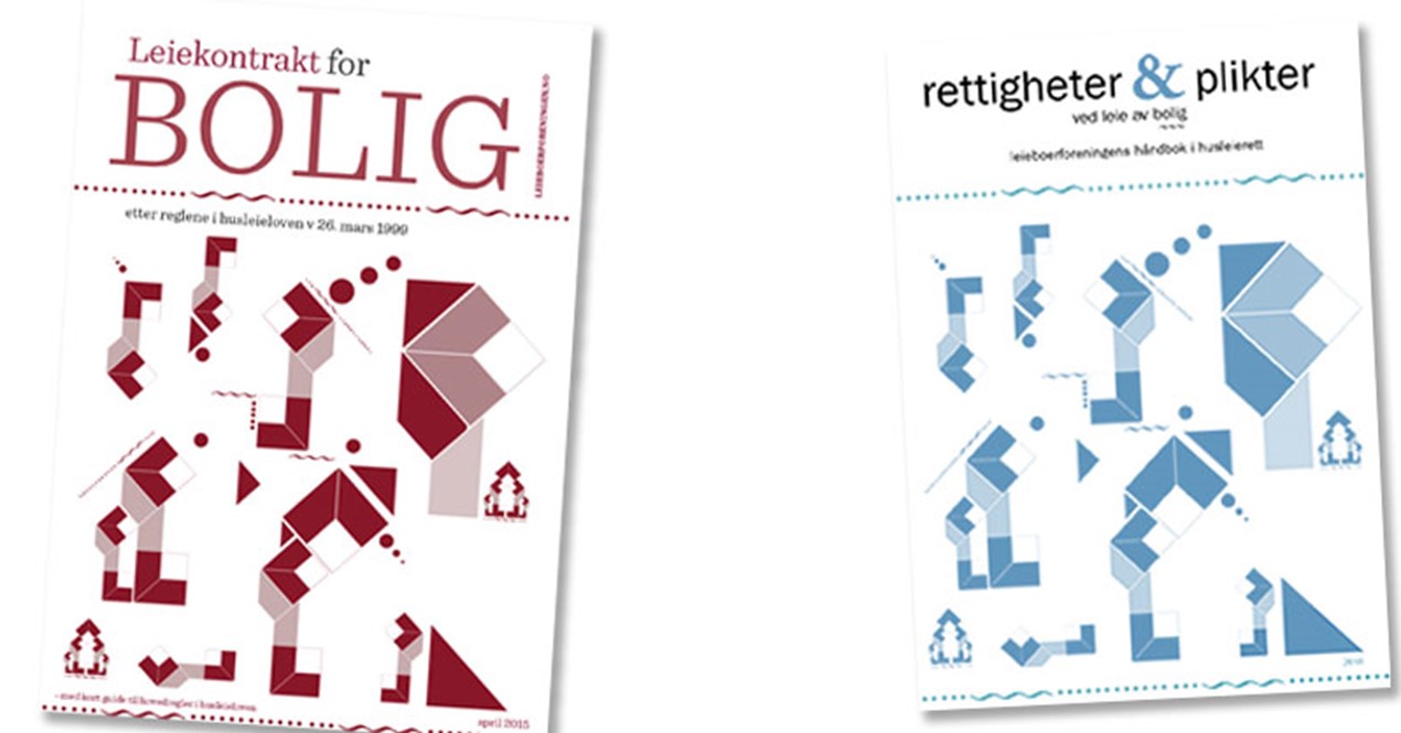 Leieboerforeningens "Leiekontrakt for bolig" og "Rettigheter & plikter"