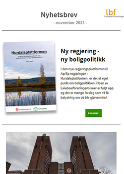 Faksimile av LbFs nyhetsbrev november 2021