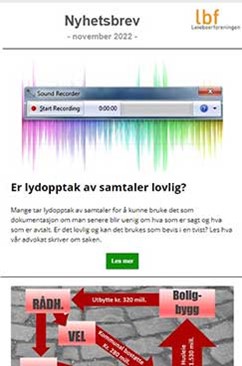 Faksimilie nyhetsbrev november 2022