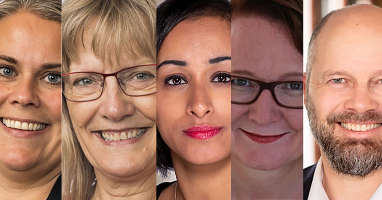 Bildet av Bjørg Sandkjær (S), Sofia Rana (R), Rasmus Reinvang (MDG), Karin Andersen (SV) Siri Gåsemyr Staalesen (A)